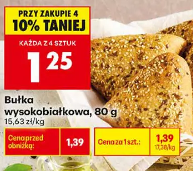 Bułka wysokobiałkowa 80 g