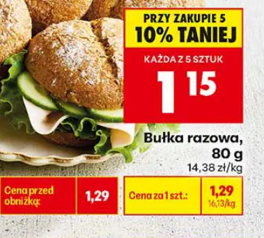 Bułka razowa 80 g