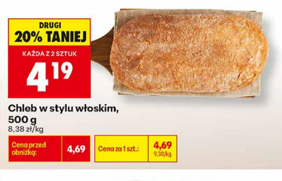 Chleb w stylu włoskim 500 g