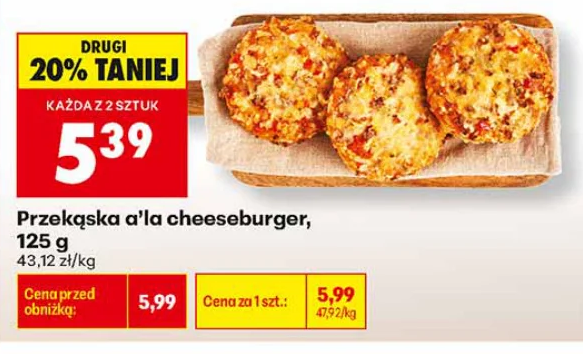 Przekąska a’la cheeseburger 125 g