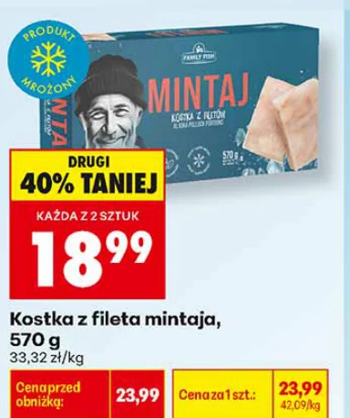 Kostka z fileta mintaja 570 g