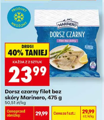 Marinero Dorsz czarny filet bez skóry 475 g