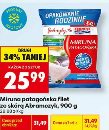 Abramczyk Miruna patagońska filet ze skórą 900 g