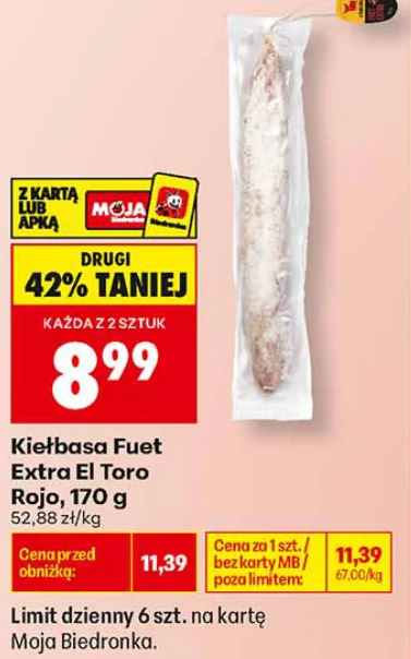 El Toro Rojo Kiełbasa Fuet Extra 170 g