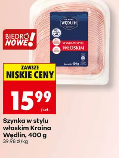 Kraina Wędlin Szynka w stylu włoskim 400 g