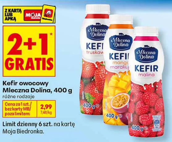 Mleczna Dolina Kefir owocowy 400 g