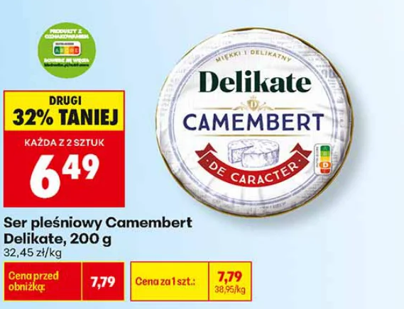 Delikate Ser pleśniowy Camembert 200 g