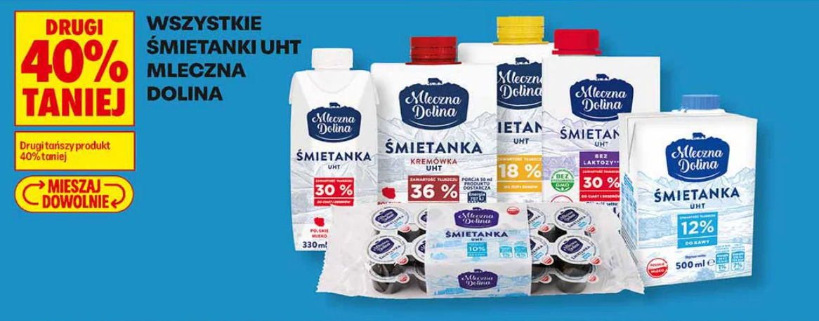 Wszystkie śmietanki UHT Mleczna Dolina