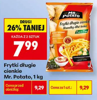 Mr. Potato Frytki długie cienkie 1 kg