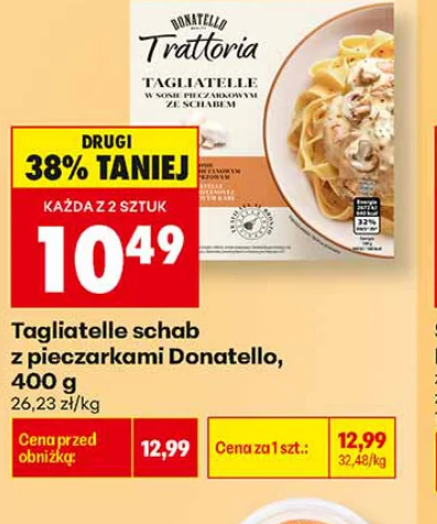 Donatello Tagliatelle schab z pieczarkami 400 g