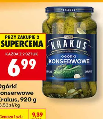 Krakus Ogórki konserwowe 920 g
