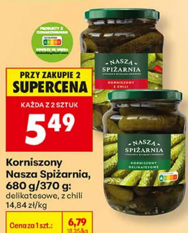 Nasza Spiżarnia Korniszony 680 g
