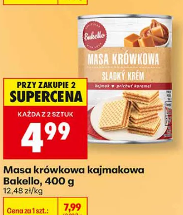 Bakello Masa krówkowa kajmakowa 400 g
