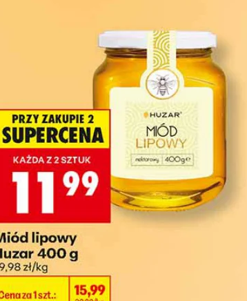 Huzar Miód lipowy 400 g