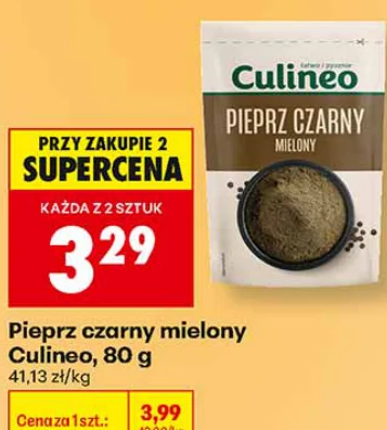 Culineo Pieprz czarny mielony 80 g
