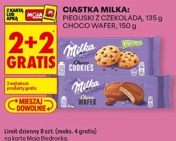 Ciastka Milka: Pieguski z czekoladą, Choco Wafer