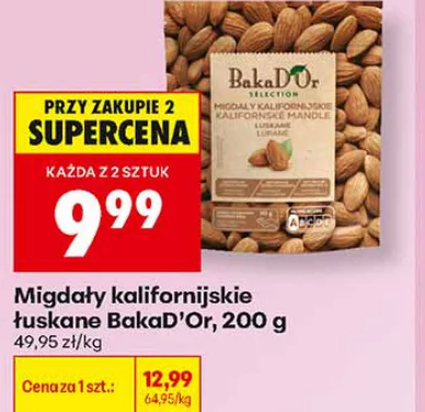 BakaD’Or Migdały kalifornijskie łuskane 200 g