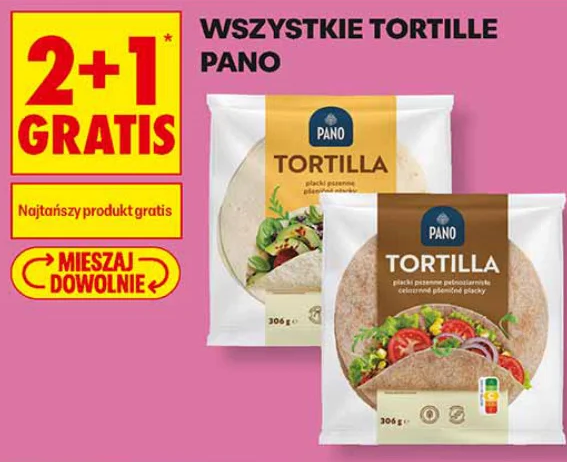 Wszystkie tortille Pano