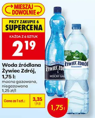 Żywiec Zdrój Woda źródlana 1,75 l