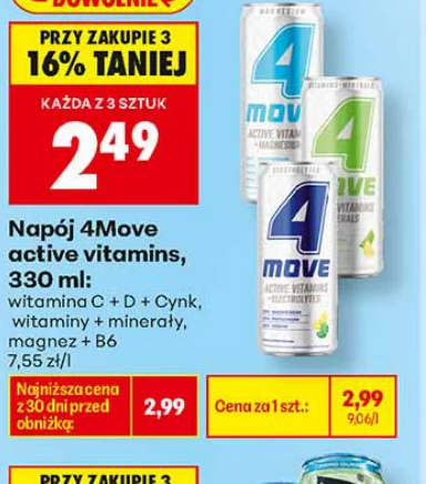 4Move Napój active vitamins 330 ml