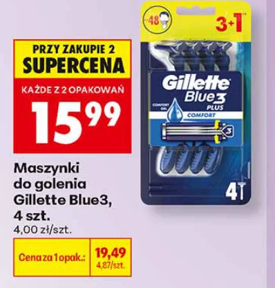 Gillette Maszynki do golenia Blue3 4 szt.