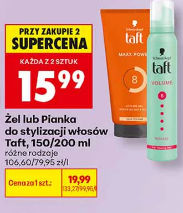 Taft Żel lub pianka do stylizacji włosów 200 ml