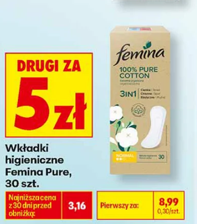 Femina Wkładki higieniczne Pure 30 szt.
