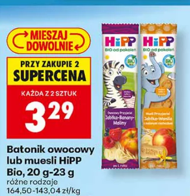 HiPP Batonik owocowy lub musli Bio 23 g