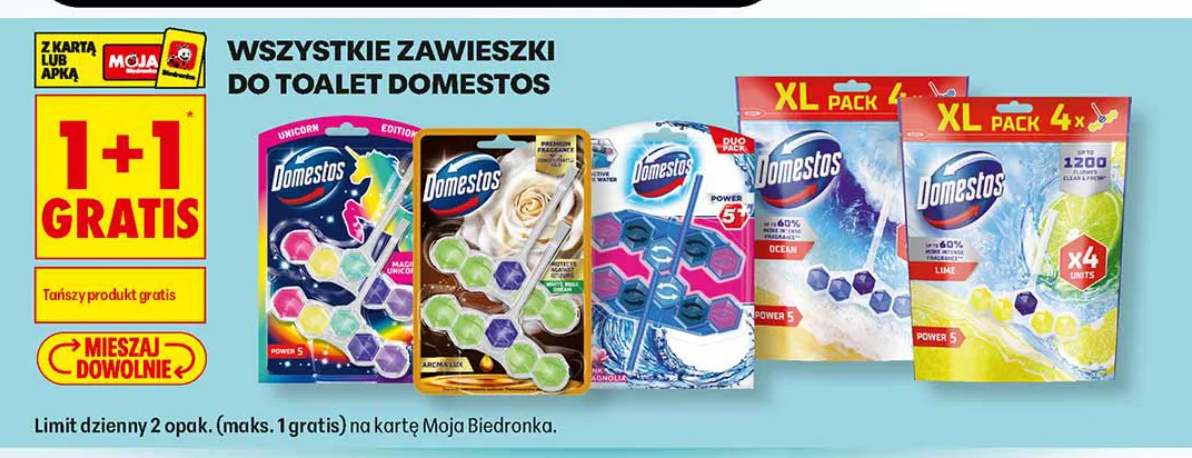 Wszystkie zawieszki do toalet Domestos