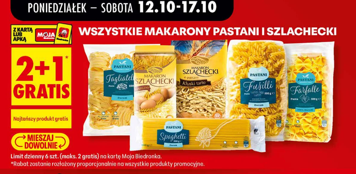 Wszystkie makarony Pastani i Szlachecki