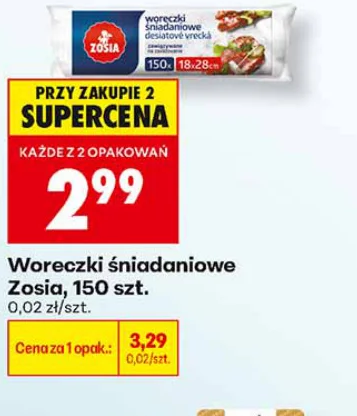 Zosia Woreczki śniadaniowe 150 szt.