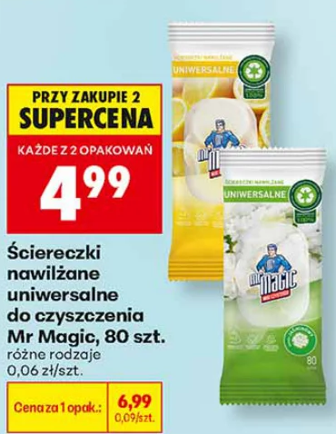 Mr Magic Ściereczki nawilżane zapachowe uniwersalne do czyszczenia 80 szt.