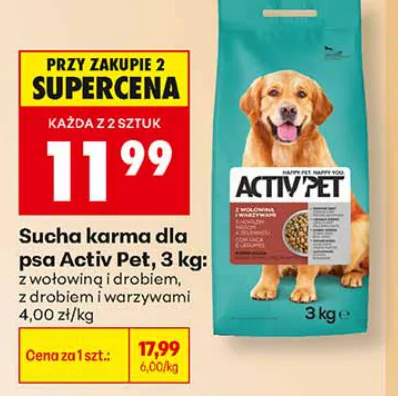 Activ’Pet Sucha karma dla psa 3 kg