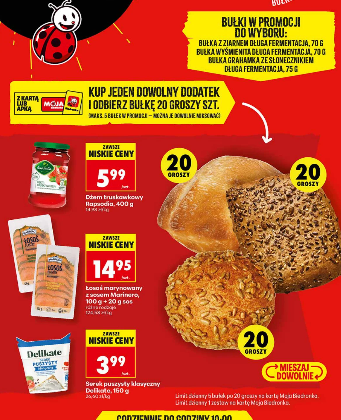 Bułki w promocji do wyboru