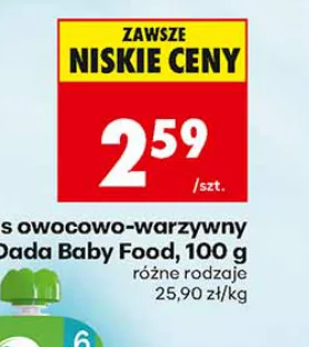 Dada Mus owocowo-warzywny Baby Food 100 g