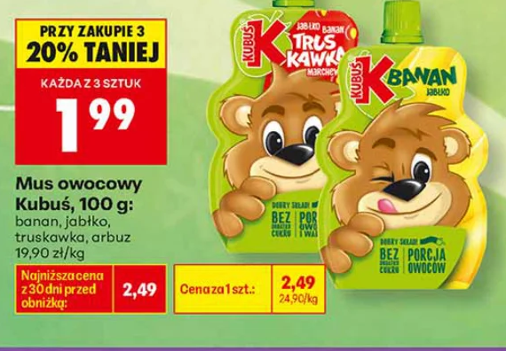 Kubuś Mus owocowy 100 g