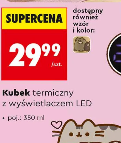 Kubek termiczny z wyświetlaczem LED 350 ml