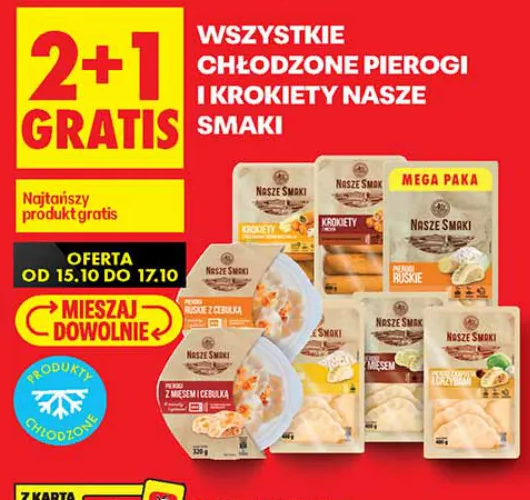 Wszystkie chłodzone pierogi i krokiety Nasze Smaki