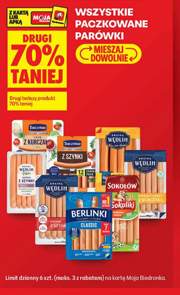 Wszystkie paczkowane parówki