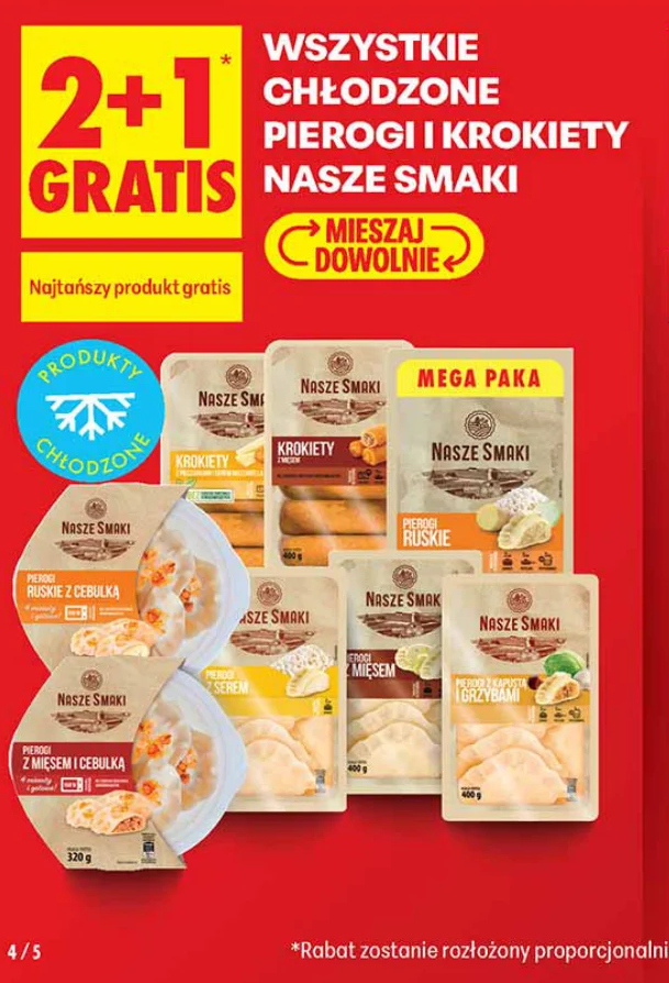 Wszystkie chłodzone pierogi i krokiety Nasze Smaki