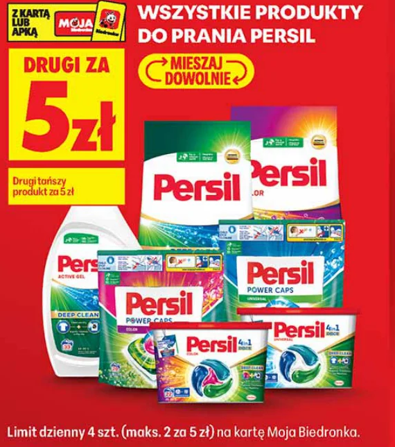 Wszystkie produkty do prania Persil