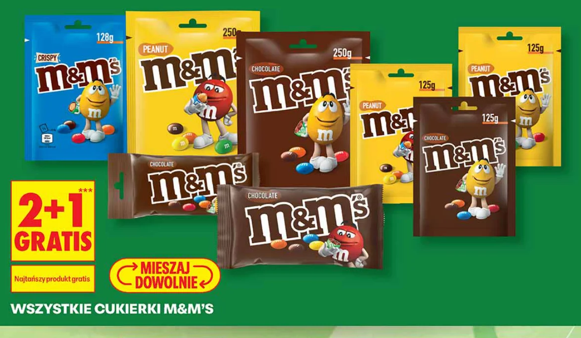 Wszystkie cukierki M&M's