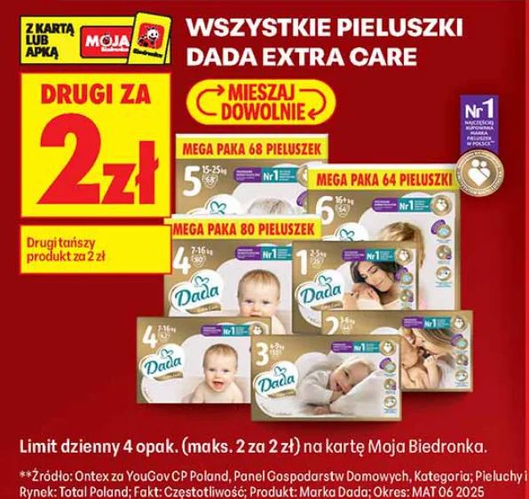 Wszystkie pieluszki Dada Extra Care