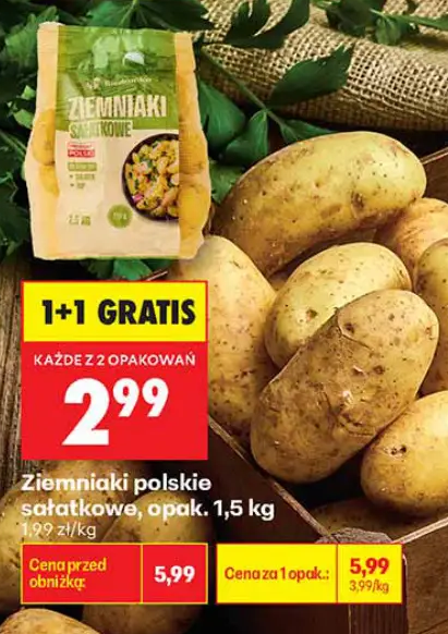Ziemniaki polskie sałatkowe 1,5 kg