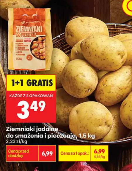 Ziemniaki jadalne do smażenia i pieczenia 1,5 kg