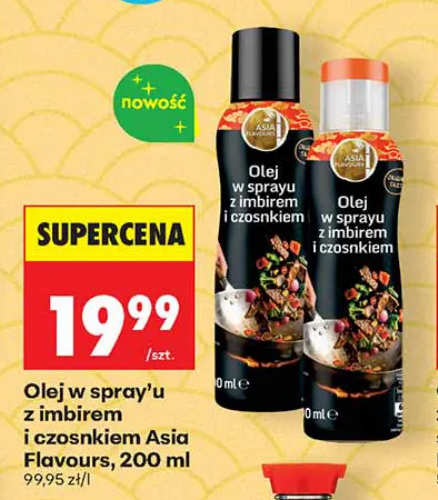 Asia Flavours Olej w sprayu z imbirem i czosnkiem 200 ml