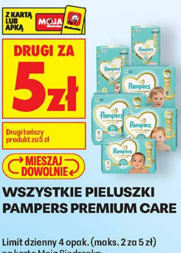 Wszystkie pieluszki Pampers Premium Care