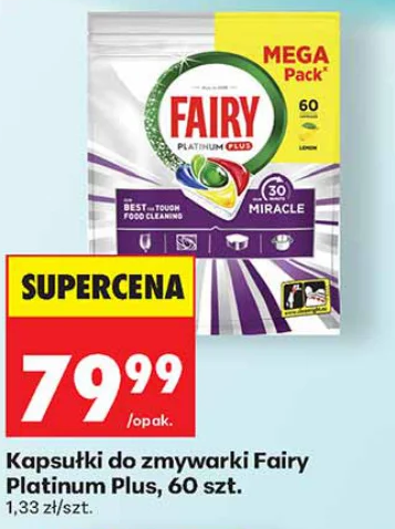 Fairy Kapsułki do zmywarki Platinum Plus 60 szt.