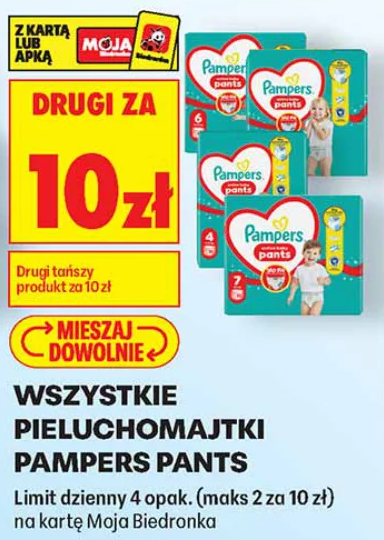 Wszystkie pieluchomajtki Pampers Pants