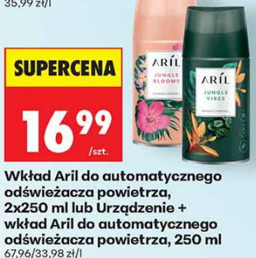 Aril Wkład do automatycznego odświeżacza powietrza lub Urządzenie + wkład do automatycznego odświeżacza powietrza 2 × 250 ml
